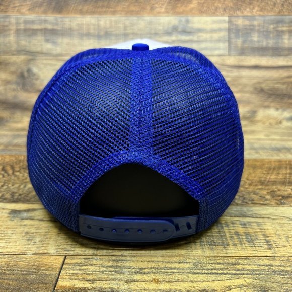 Daytona 500 Mens Trucker Hat Blue Snapback NASCAR Indianapolis Speedway Ball Cap - Picture 5 of 8